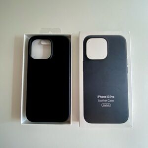 Apple iPhone 13 Pro Leather Case black New in box